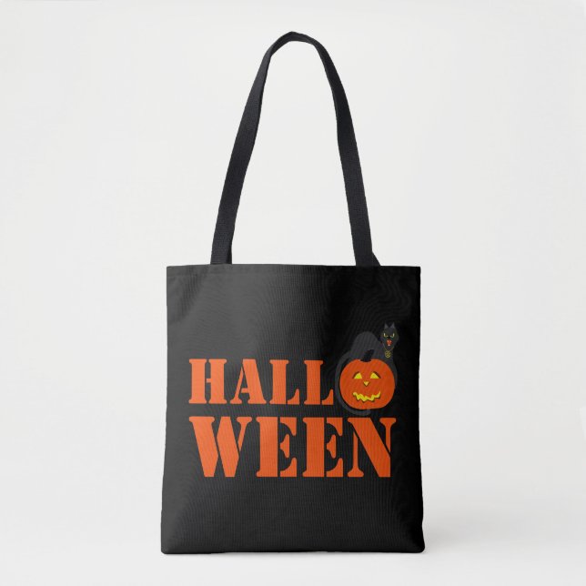 Pumpkin Halloween Tote Bag (Front)