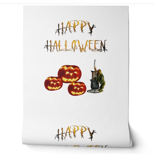 Pumpkin Halloween Wallpaper (Unrolling)