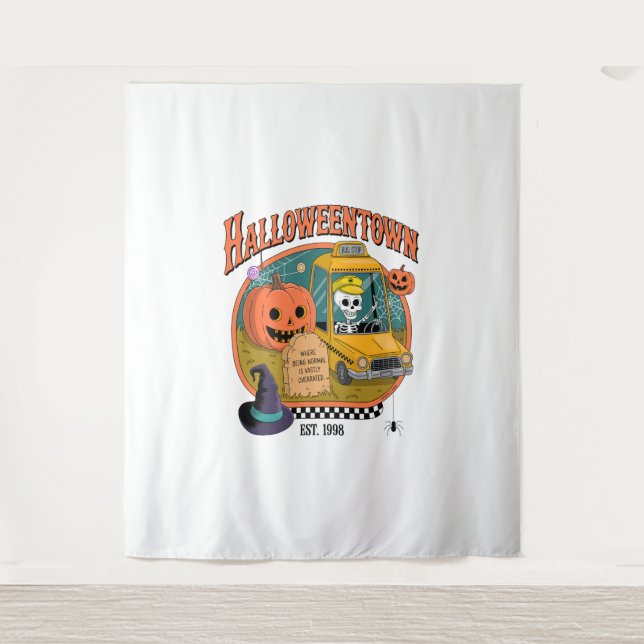 Pumpkin Halloweentown University Tapestry (Front)