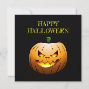 Pumpkin Happy Halloween Card