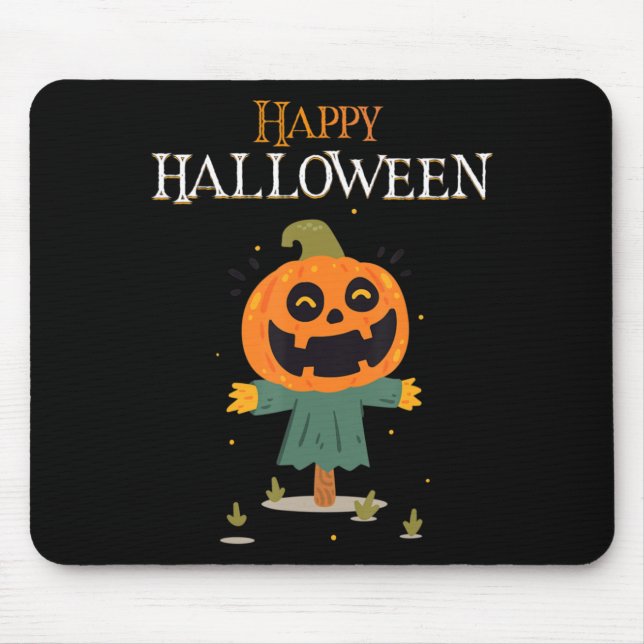 pumpkin Happy Halloween  Mouse Pad (Front)