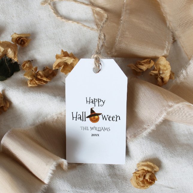  Pumpkin Happy Halloween Personalised  Gift Tags (Creator Uploaded)