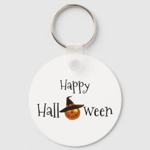  Pumpkin Happy Halloween Personalised  Key Ring