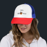 Pumpkin Happy Halloween    Trucker Hat<br><div class="desc">hand drawn pumpkin happy halloween hat</div>