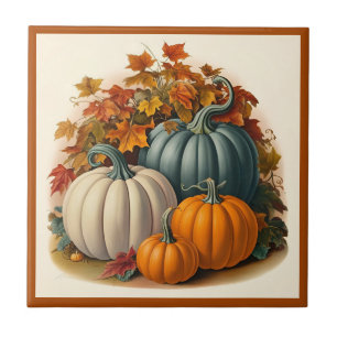 Pumpkin Harvest Ceramic Tile