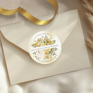 Pumpkin Harvest Gold Return Address Envelope Seal