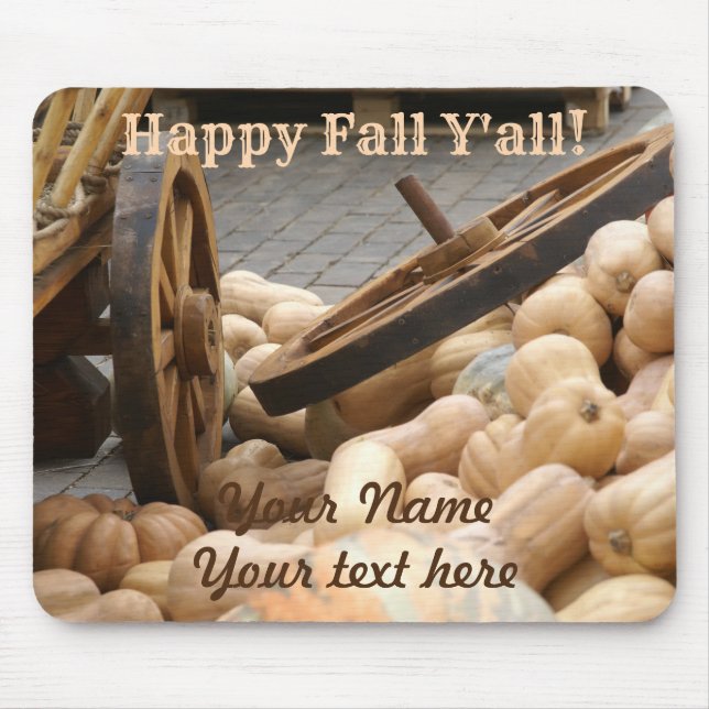 Pumpkin harvest mouse pad (Front)