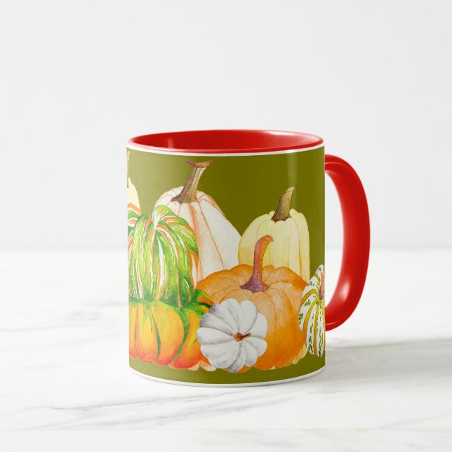 Pumpkin Harvest on a Combo Mug (2) (Front Right)