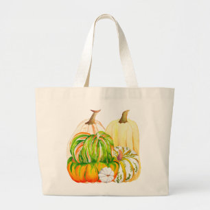 Pumpkin Harvest on a Tote Bag (11-V)