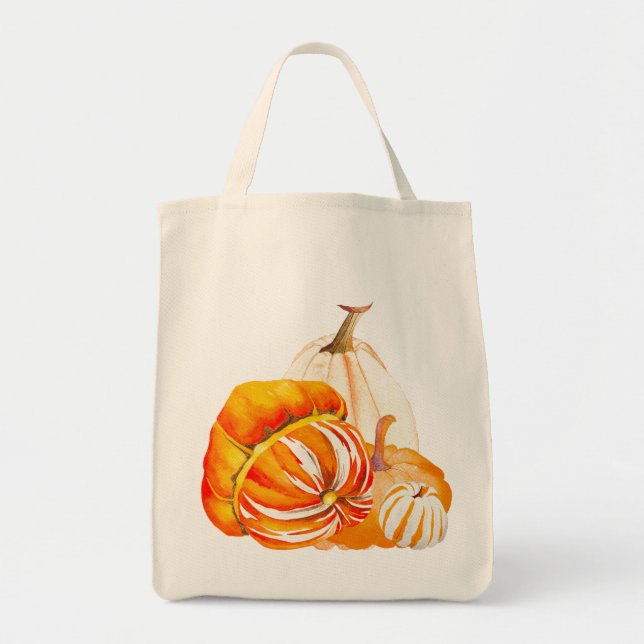 Pumpkin Harvest on a Tote Bag (7-IV) (Front)