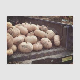 Pumpkin Harvest On Pickup Truck Fall Decoupage Tissue Paper