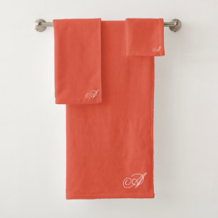 pumpkin harvest orange rustic personalised custom bath towel set