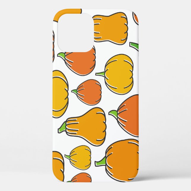 Pumpkin harvest, seasonal vegetable pattern. Case-Mate iPhone case (Back)