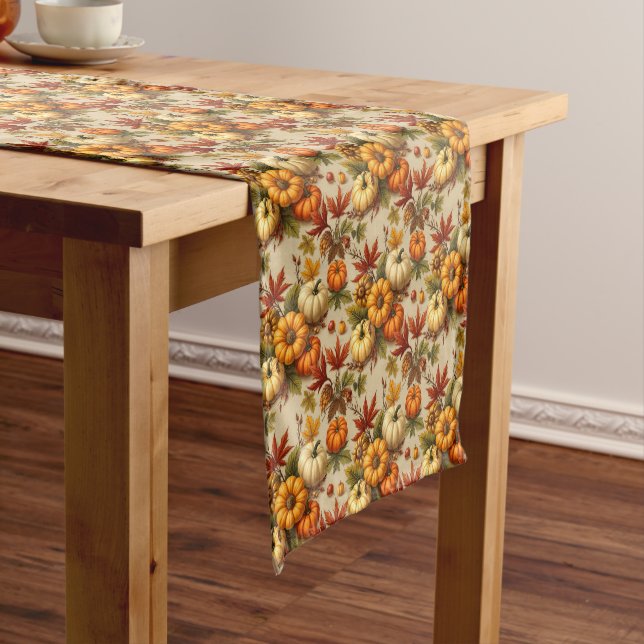 Pumpkin Harvest Short Table Runner (In Situ)