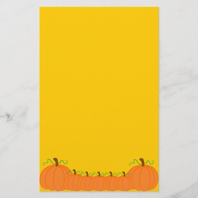 Pumpkin Harvest Stationery (Front)