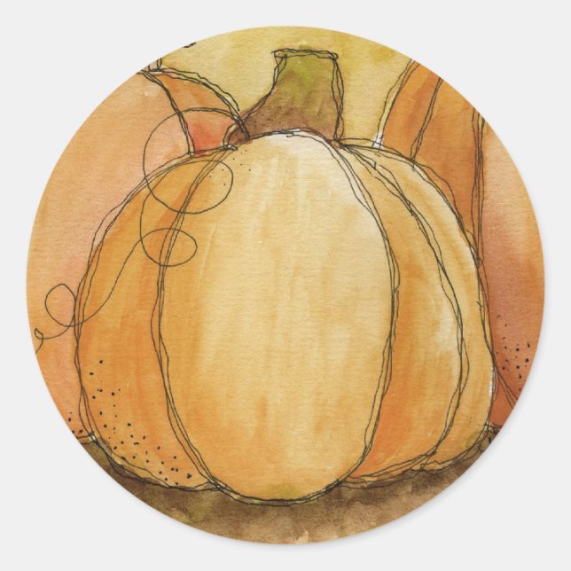 Pumpkin Harvest Sticker (Front)