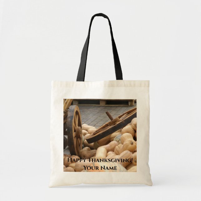 Pumpkin harvest tote bag (Front)