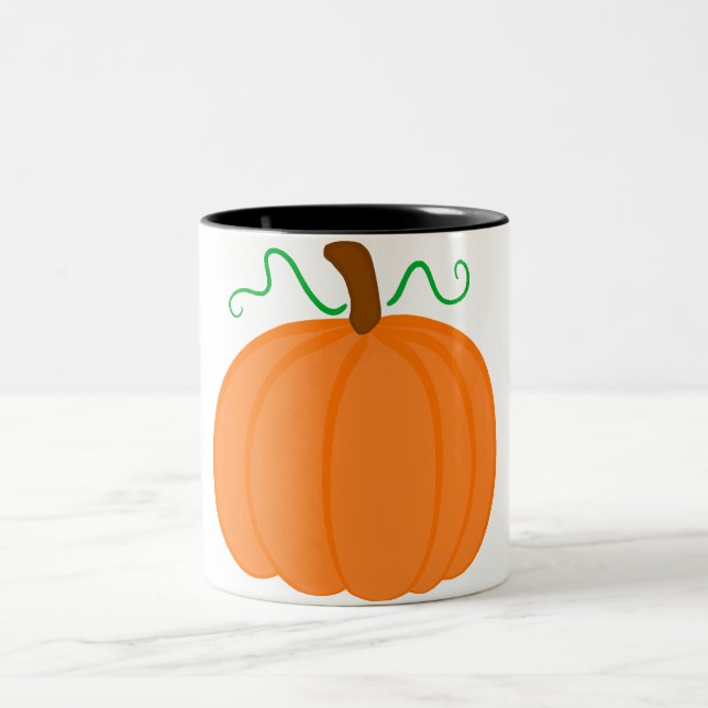 Pumpkin Harvest Two-Tone Coffee Mug (Center)