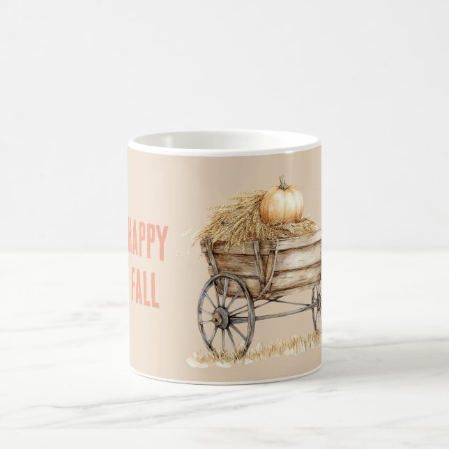 Pumpkin Hay Fall Coffee Mug (Center)