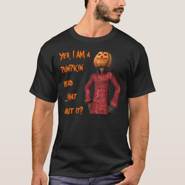 Pumpkin Head Attitude Shirt (Front)