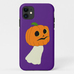 Pumpkin head ghost iPhone 11 case