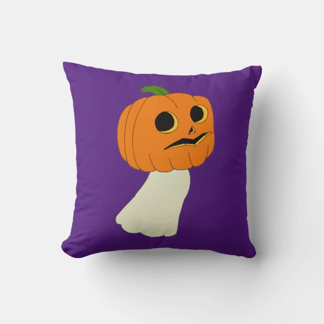 Pumpkin head ghost cushion (Front)