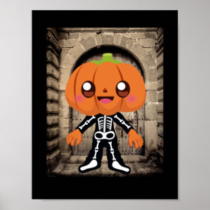 pumpkin head  monster poster