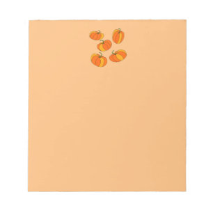 Pumpkin Header Design on Orange Note Pad!