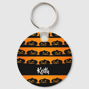 Pumpkin heads halloween theme key ring