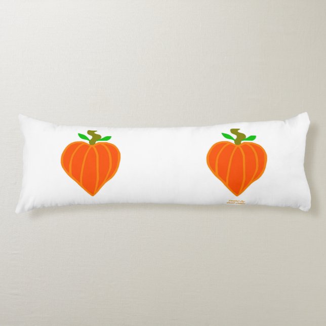 Pumpkin Heart Body Pillow (Front)