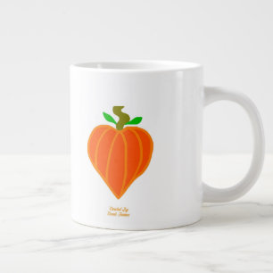Pumpkin Heart Jumbo Mug