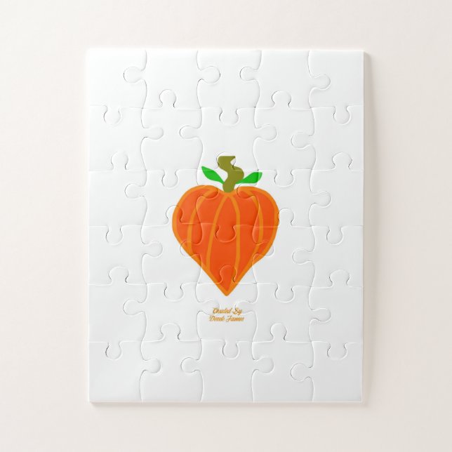 Pumpkin Heart Puzzle 16" X 20" (Vertical)