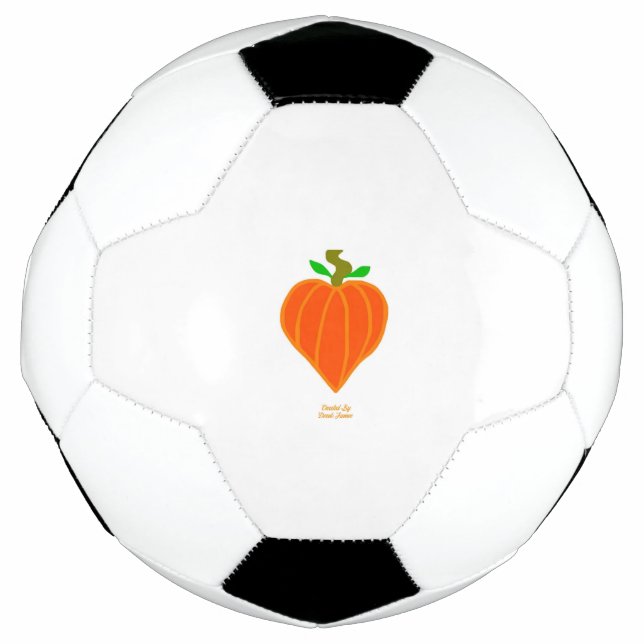 Pumpkin Heart Soccer Ball (Front)