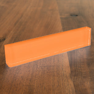 Pumpkin hex code FF7518 Nameplate