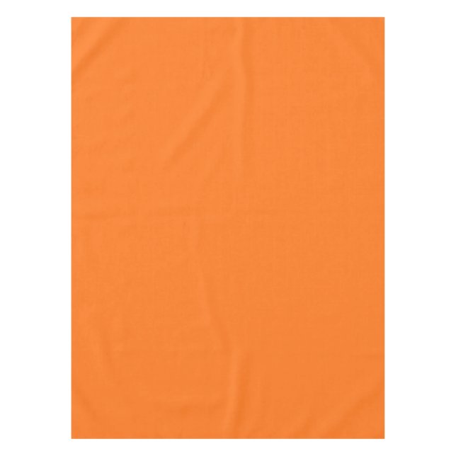 Pumpkin hex code FF7518 Tablecloth (Front)