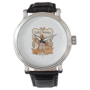 Pumpkin-highland Cow Ghost Halloween Watch