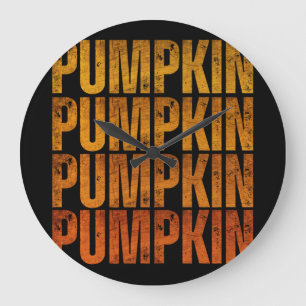 PUMPKIN HOLIDAY GIFT LARGE CLOCK