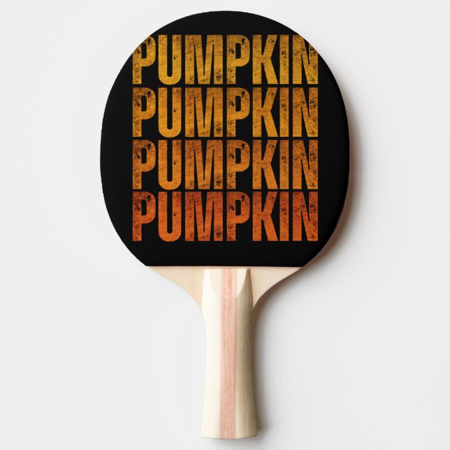 PUMPKIN HOLIDAY GIFT PING PONG PADDLE (Front)