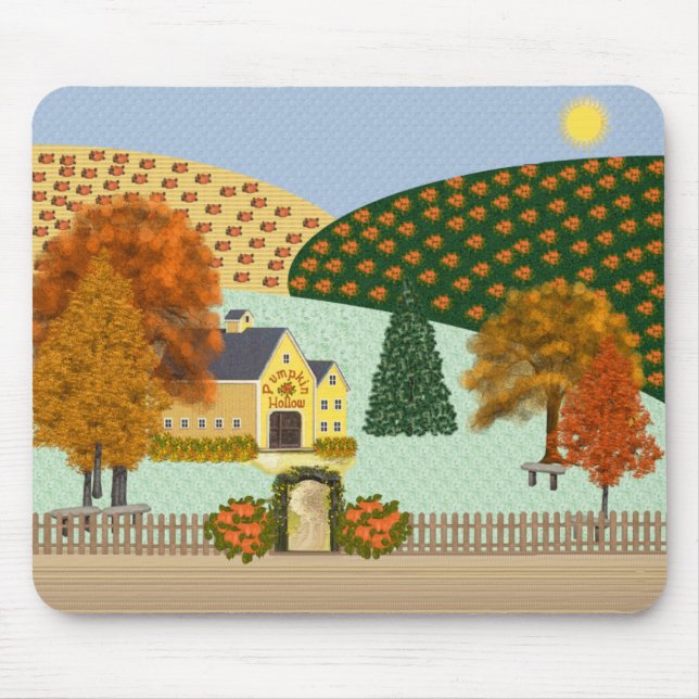 Pumpkin Hollow Mouse Pad (Front)