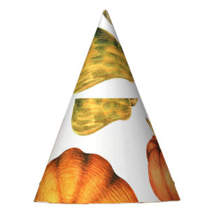 Pumpkin Illustration: Seamless Watercolor Pattern Party Hat