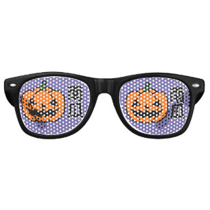 pumpkin in japanese Kanji Retro Sunglasses