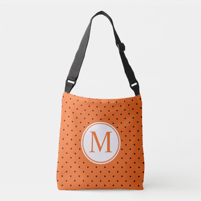 Pumpkin Inspired Halloween Monogram | Tote Bag (Front)