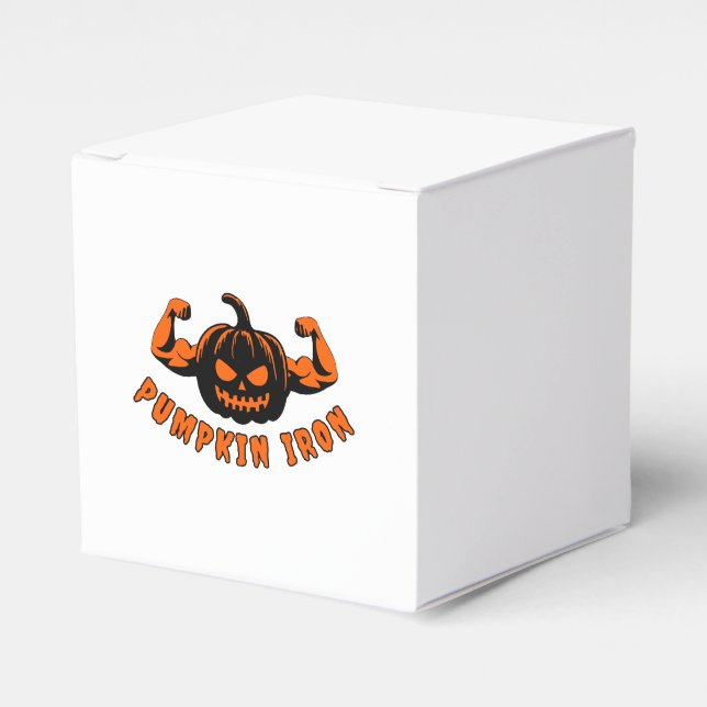 Pumpkin Iron  Favour Box (Front Side)