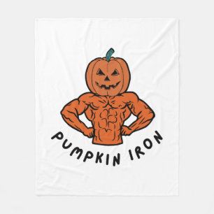Pumpkin Iron Fleece Blanket