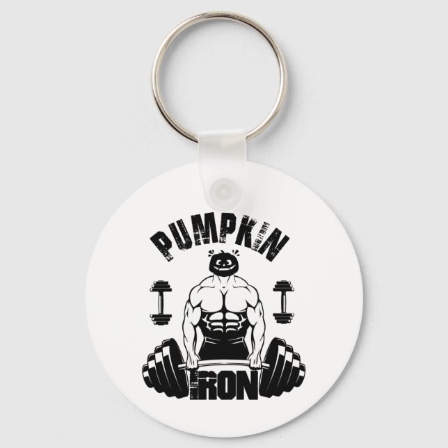 Pumpkin Iron Key Ring (Front)