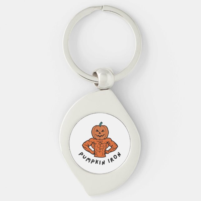 Pumpkin Iron  Key Ring (Front)