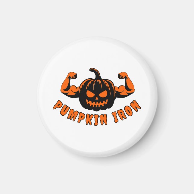 Pumpkin Iron  Magnet (Front)