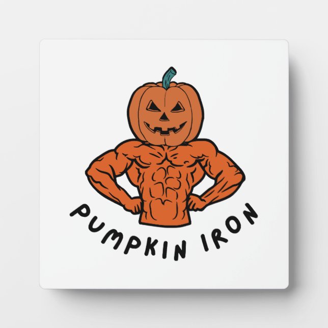 Pumpkin Iron  Plaque (Front)