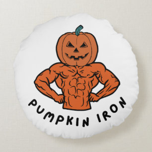 Pumpkin Iron Round Cushion