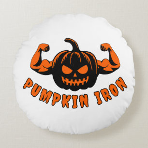 Pumpkin Iron Round Cushion